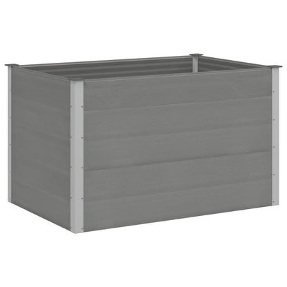 43610 vidaXL Garden Raised Bed WPC 150x100x91 cm Grey 2