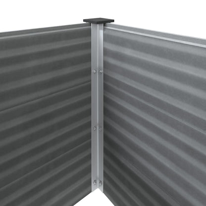 43610 vidaXL Garden Raised Bed WPC 150x100x91 cm Grey 6