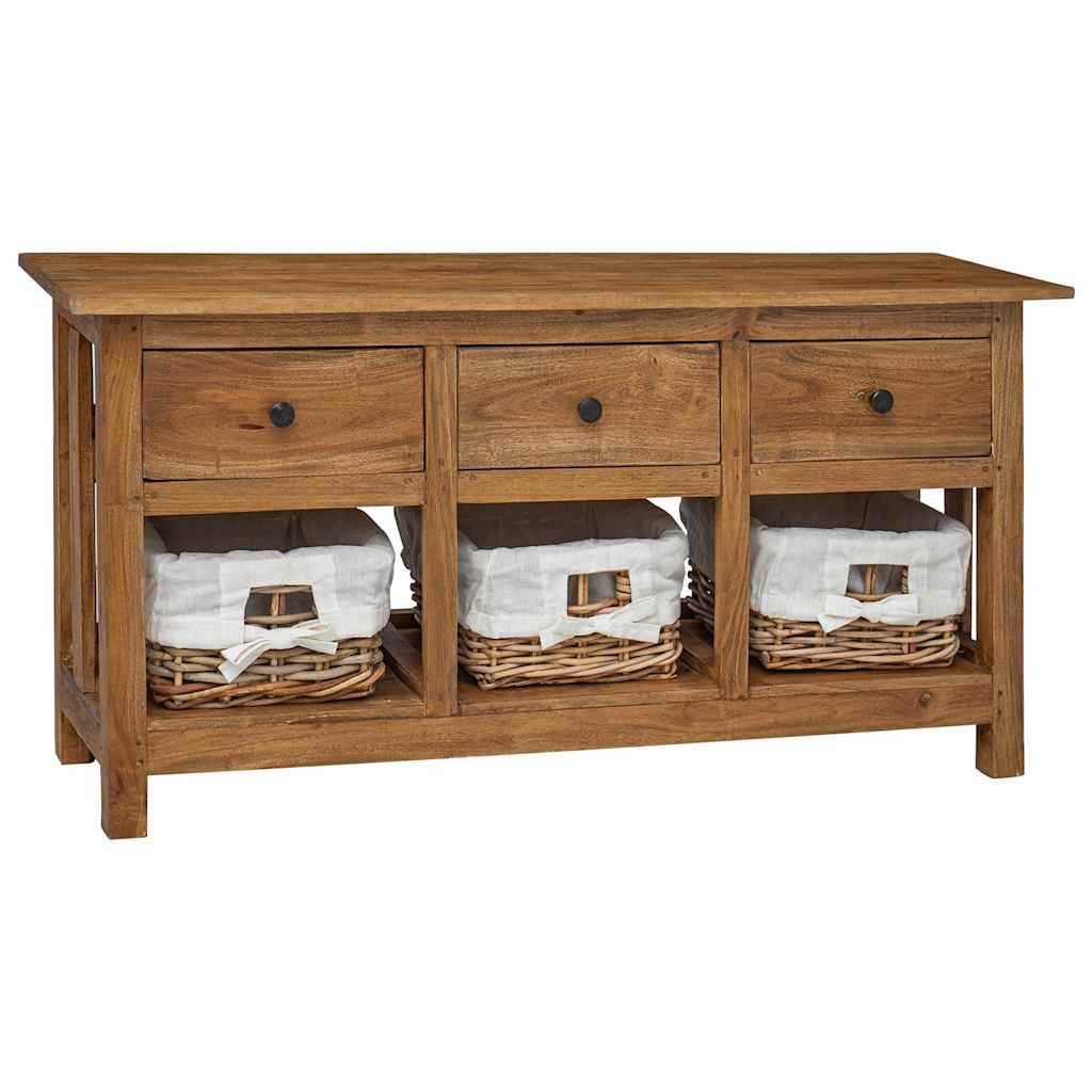244488 vidaXL Sideboard Solid Mahogany Wood 100x30x50 cm 1