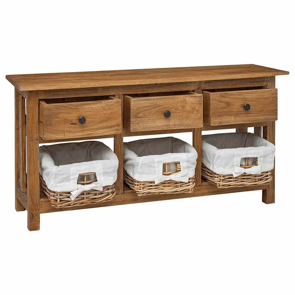 244488 vidaXL Sideboard Solid Mahogany Wood 100x30x50 cm 2
