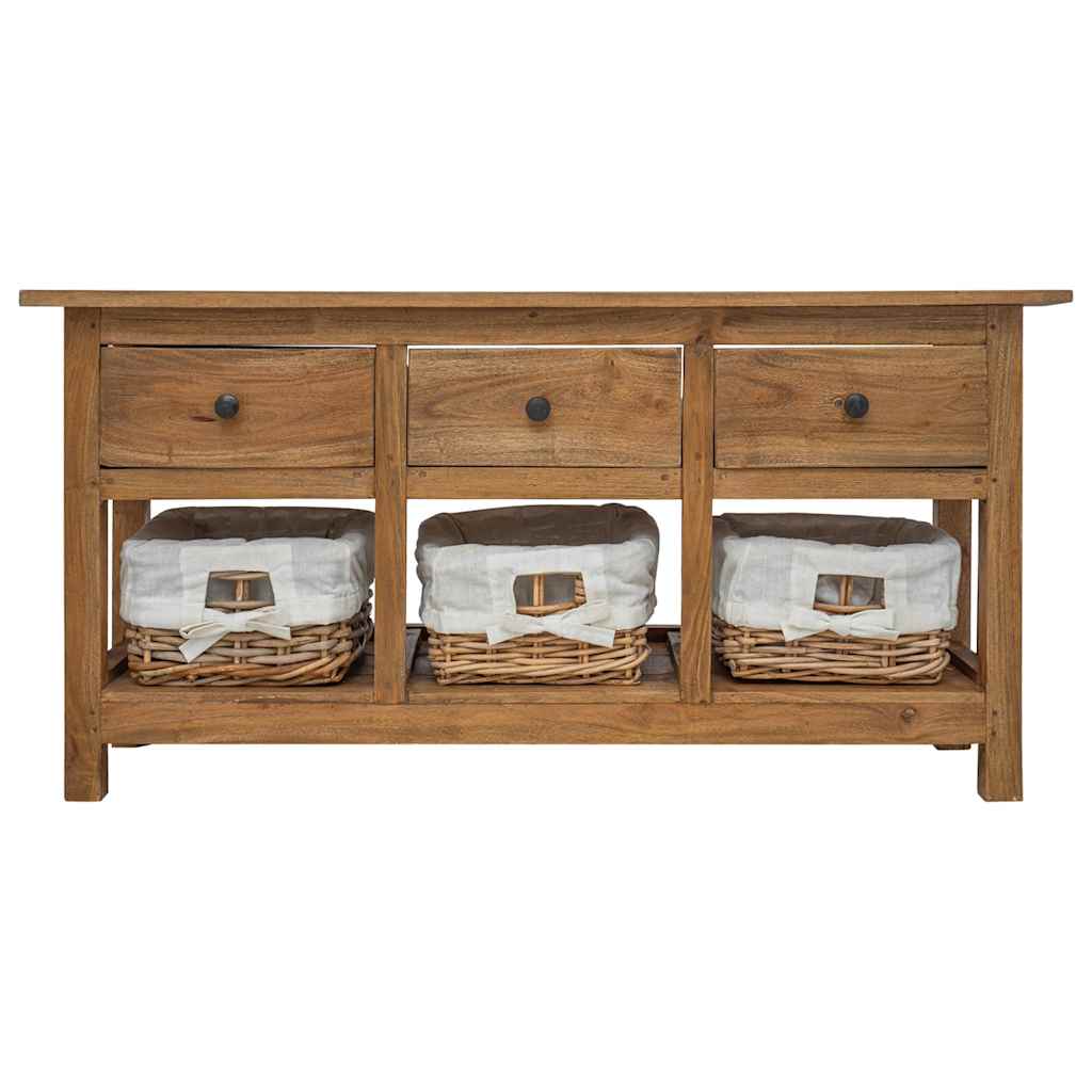 244488 vidaXL Sideboard Solid Mahogany Wood 100x30x50 cm 3