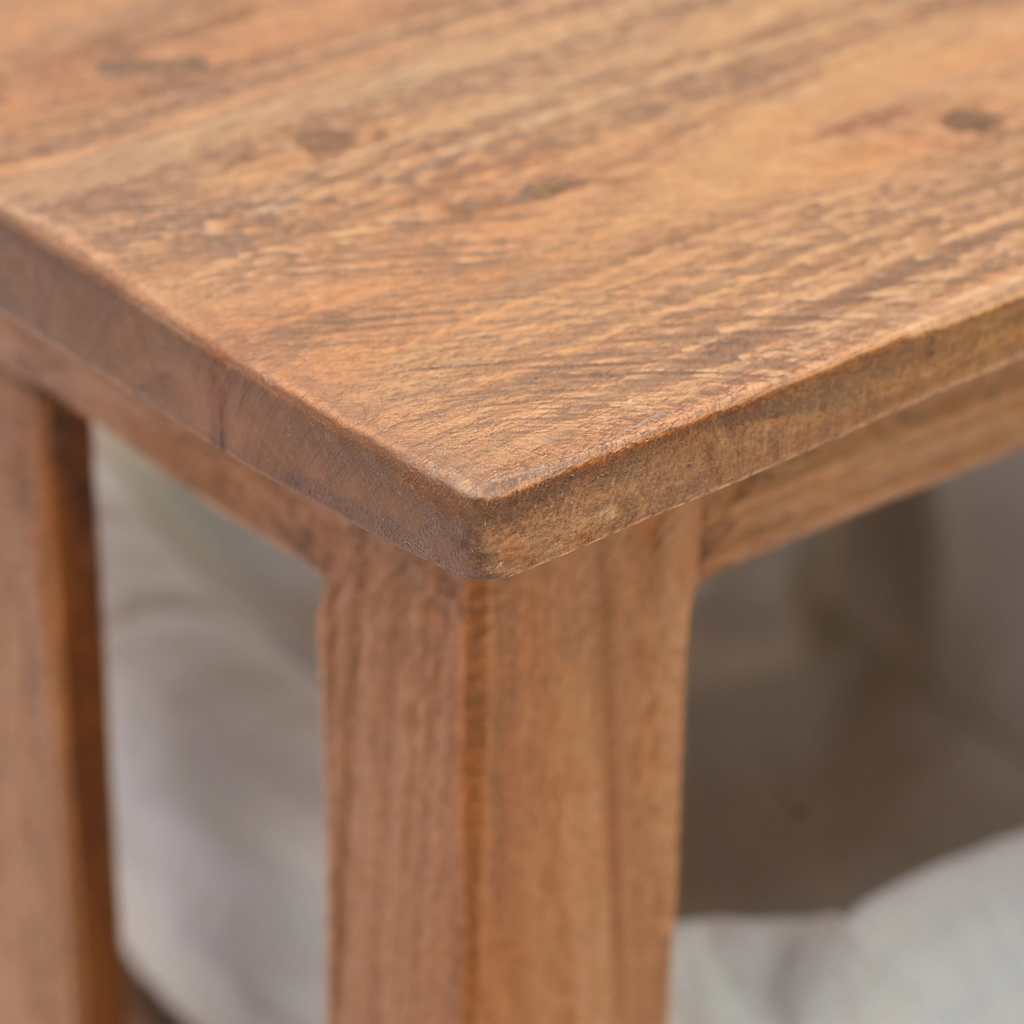 vidaXL Console Table | Brown | Solid mahogany wood, rattan | Medium 6