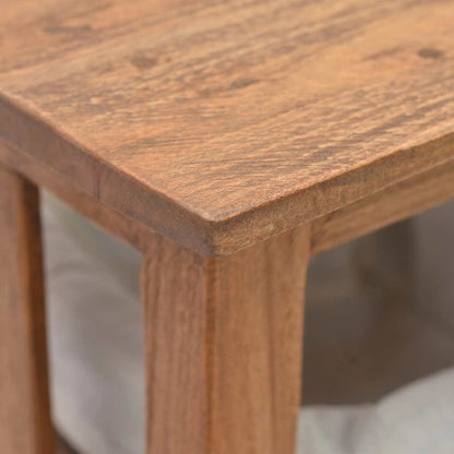 vidaXL Console Table | Brown | Solid mahogany wood, rattan | Medium 6