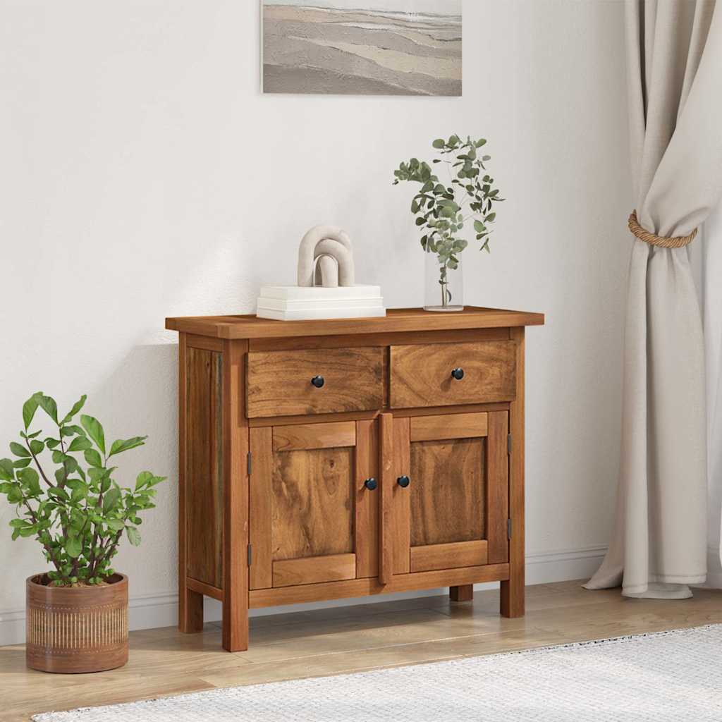 244490 vidaXL Sideboard Solid Mahogany Wood 75x30x65 cm 1