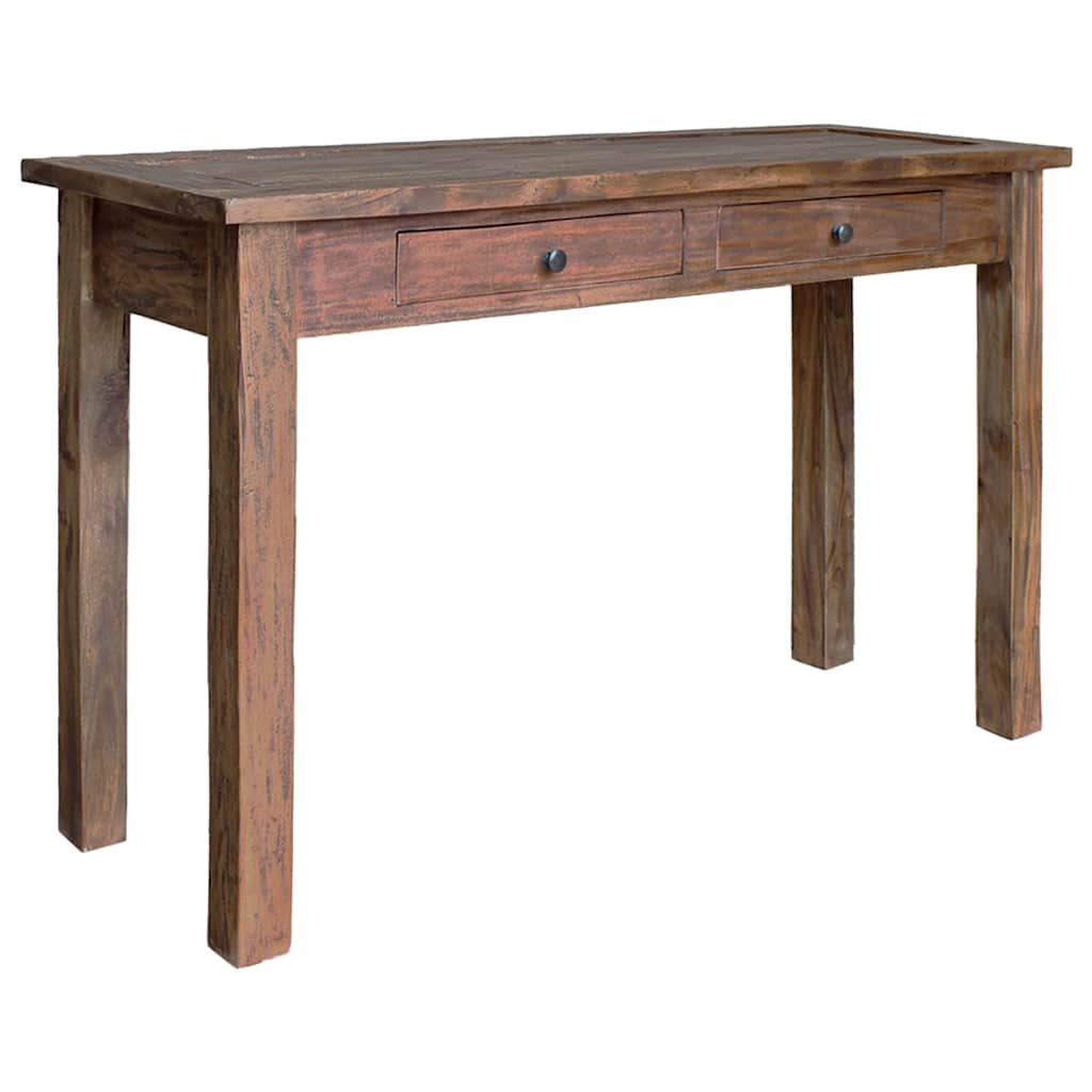 vidaXL Console Table Solid Mahogany Wood 123x42x75 cm 1