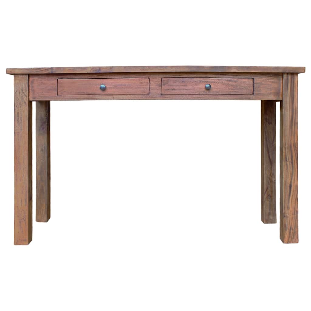 vidaXL Console Table Solid Mahogany Wood 123x42x75 cm 3