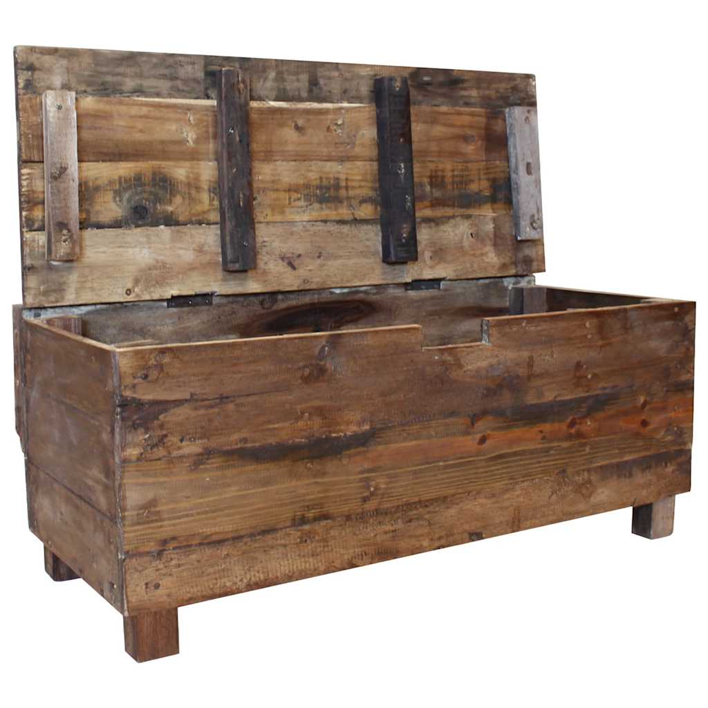 vidaXL Bench | Warm Brown | Solid Mahogany Wood | 86x40x60 cm | Entryway Bench 4