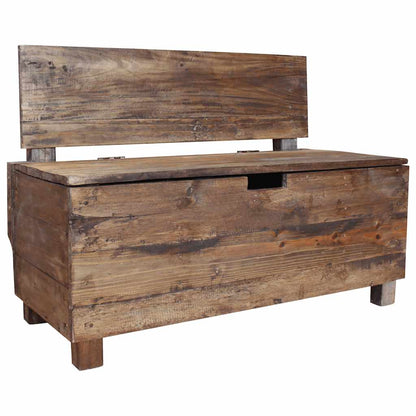 vidaXL Bench | Warm Brown | Solid Mahogany Wood | 86x40x60 cm | Entryway Bench 6