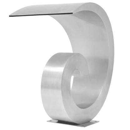vidaXL Pool Fountain Stainless Steel 50x30x53 cm Silver 2