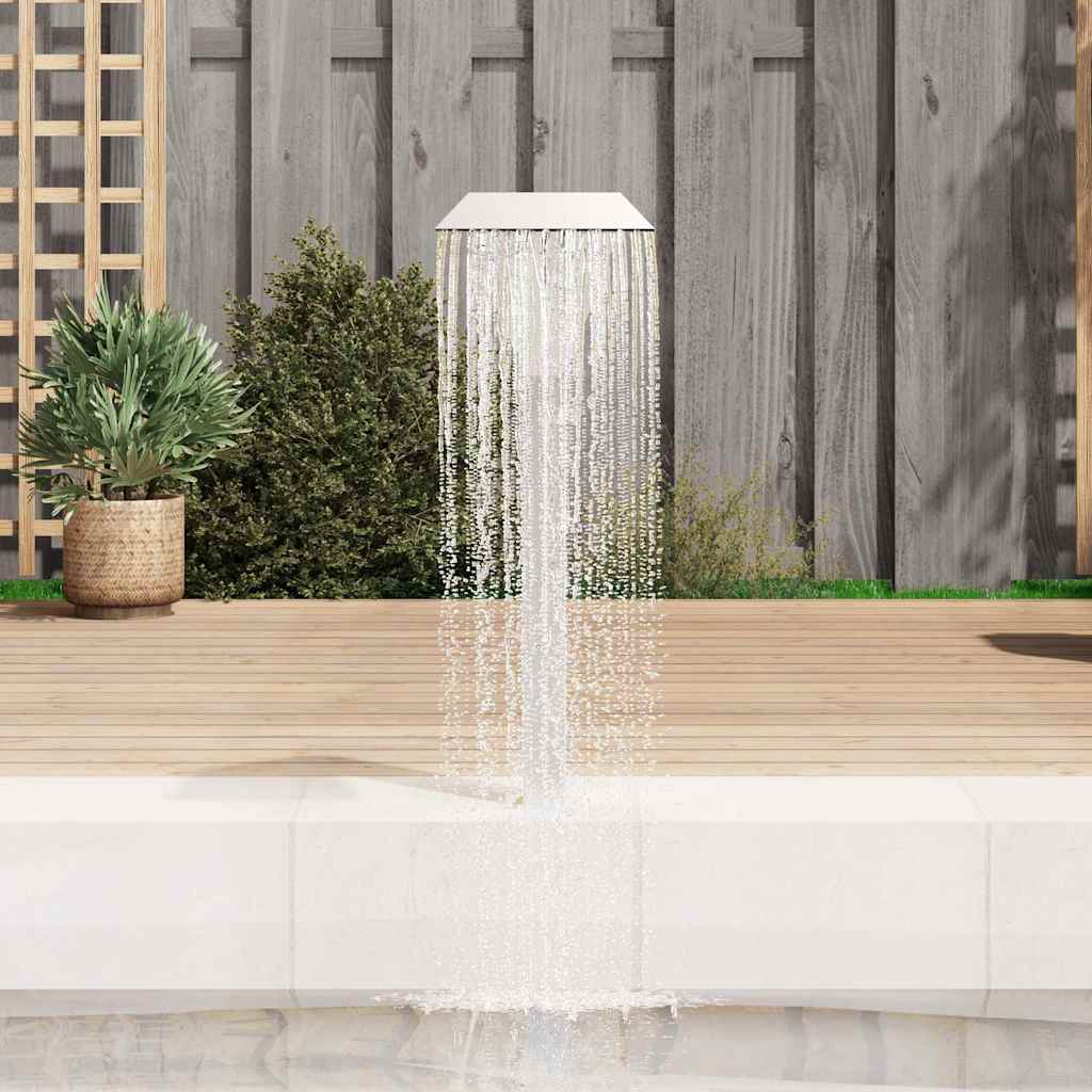 vidaXL Pool Fountain | Silver | Stainless Steel (SS 304) | Medium 3