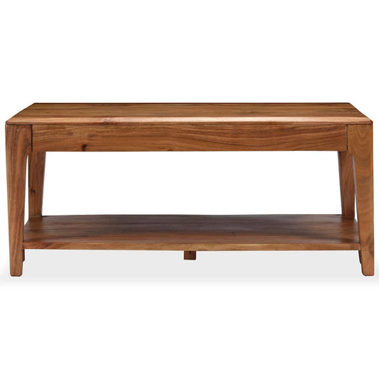 244956 vidaXL Coffee Table Solid Wood 88x50x38 cm 2