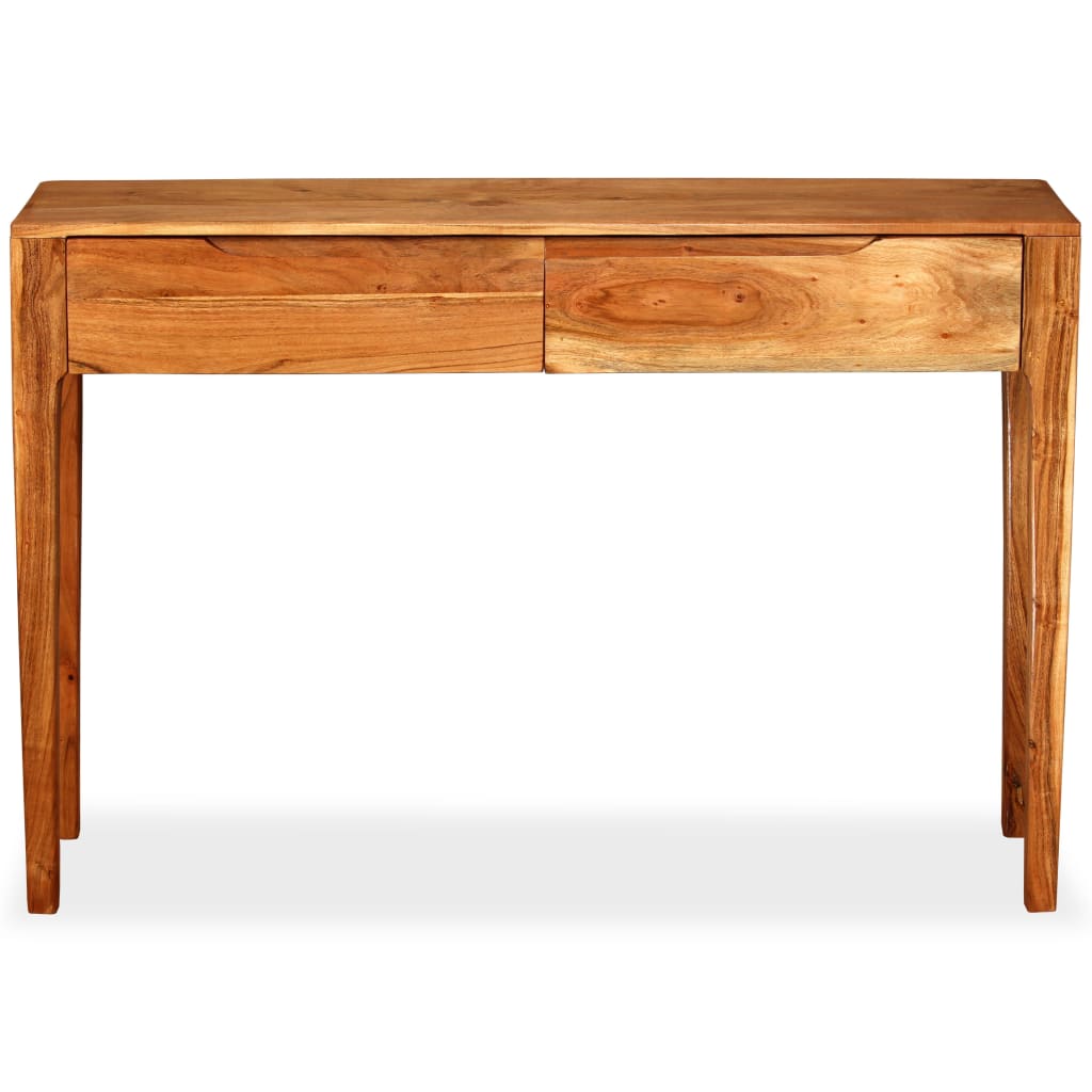244957 vidaXL Console Table Solid Wood 118x30x80 cm 2