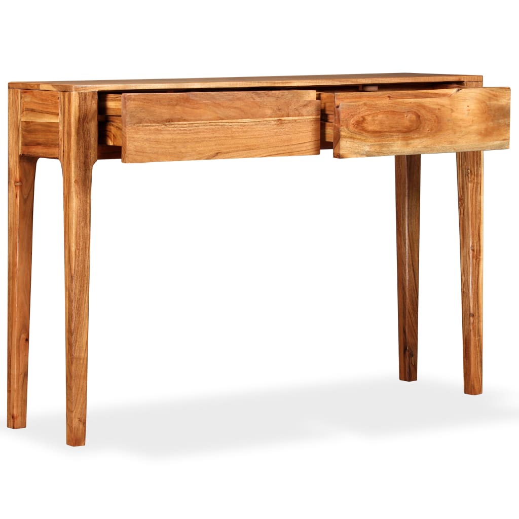 244957 vidaXL Console Table Solid Wood 118x30x80 cm 3