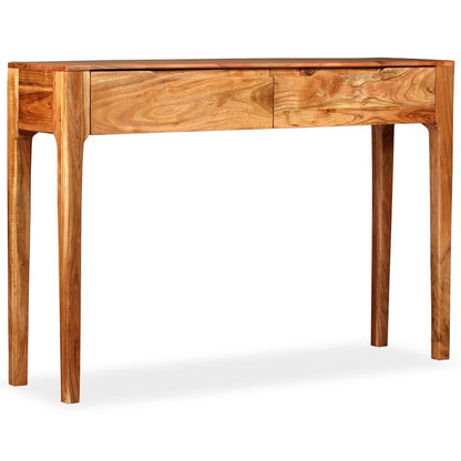 244957 vidaXL Console Table Solid Wood 118x30x80 cm 4