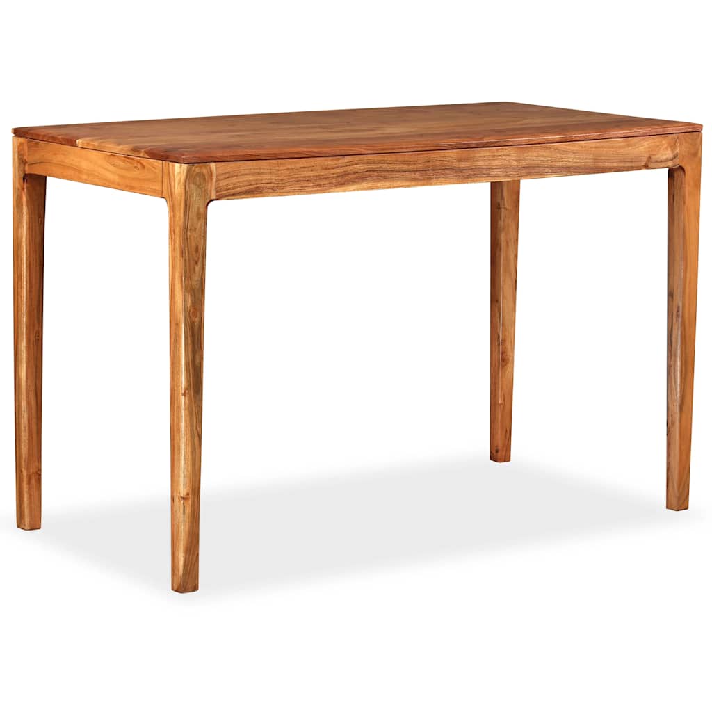 244958 vidaXL Dining Table Solid Wood 118x60x76 cm 3