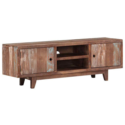 244960 vidaXL TV Cabinet Solid Acacia Wood Vintage 118x30x40 cm 5