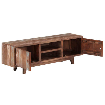 244960 vidaXL TV Cabinet Solid Acacia Wood Vintage 118x30x40 cm 3