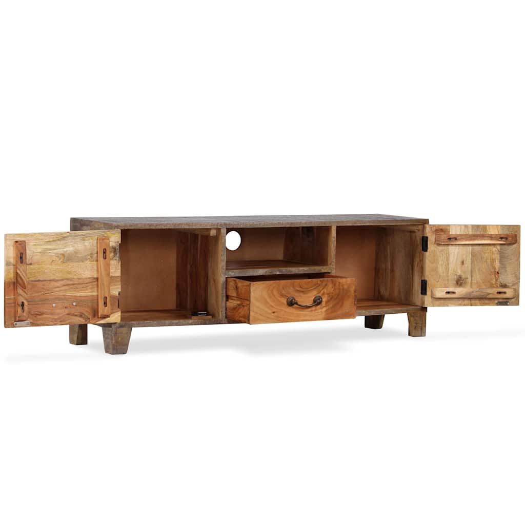 244967 vidaXL TV Cabinet Solid Wood Vintage 118x30x40 cm 3