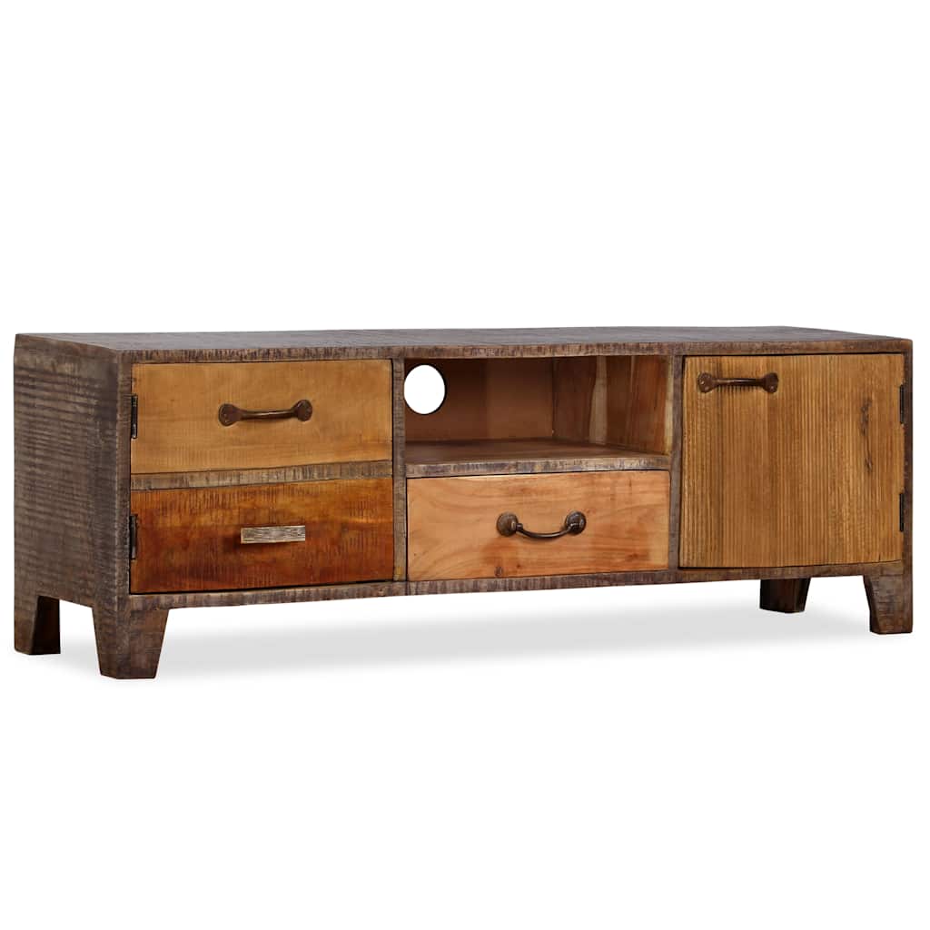 244967 vidaXL TV Cabinet Solid Wood Vintage 118x30x40 cm 4