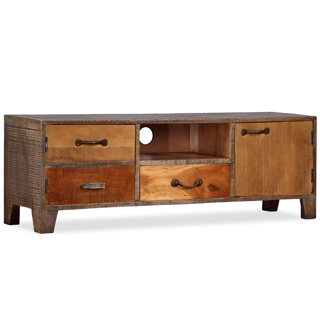244967 vidaXL TV Cabinet Solid Wood Vintage 118x30x40 cm 5