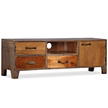 244967 vidaXL TV Cabinet Solid Wood Vintage 118x30x40 cm 5