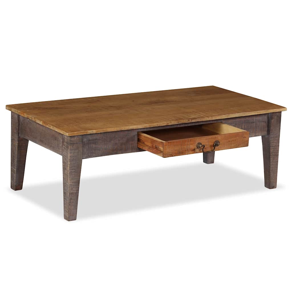 244968 vidaXL Coffee Table Solid Wood Vintage 118x60x40 cm 3