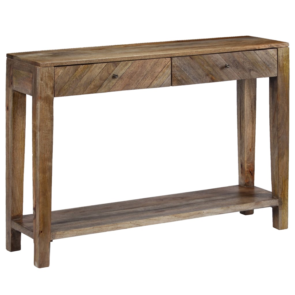244969 vidaXL Console Table Solid Mango Wood 118x30x80 cm 1