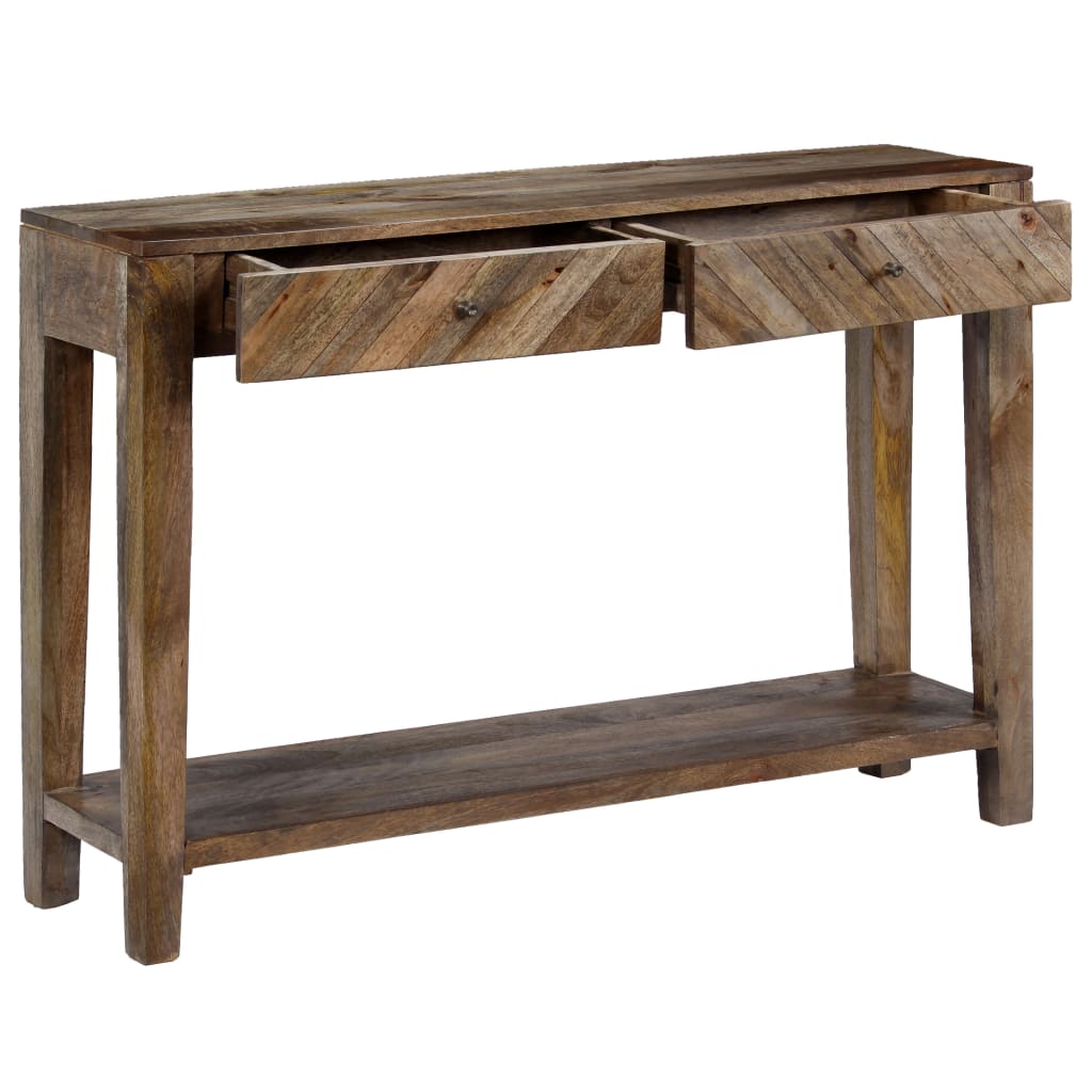 244969 vidaXL Console Table Solid Mango Wood 118x30x80 cm 3