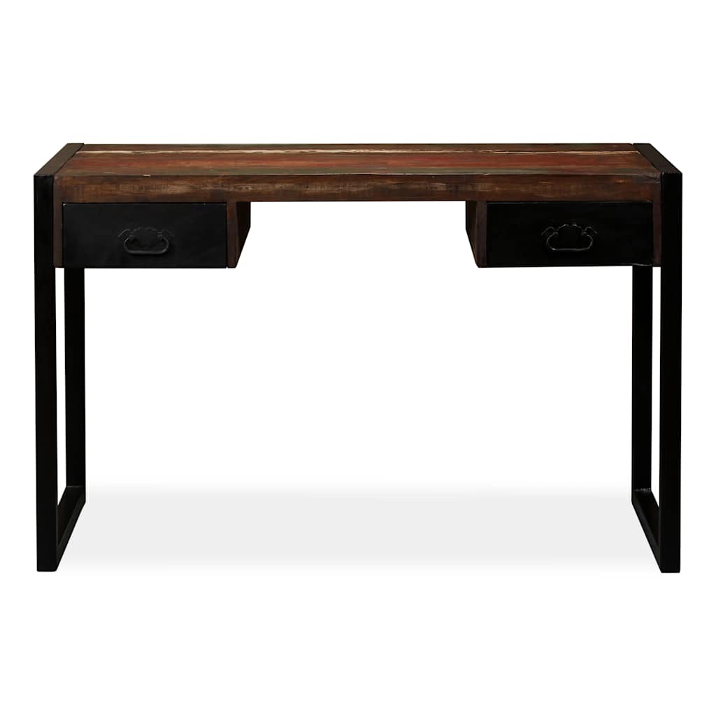 244905 vidaXL Desk with 2 Drawers Solid Reclaimed Wood 120x50x76 cm 5