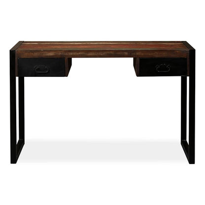 244905 vidaXL Desk with 2 Drawers Solid Reclaimed Wood 120x50x76 cm 5