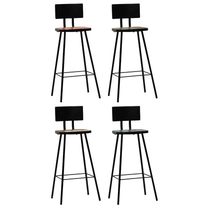 245399 vidaXL Bar Set 5 Piece Solid Reclaimed Wood Multicolour 5