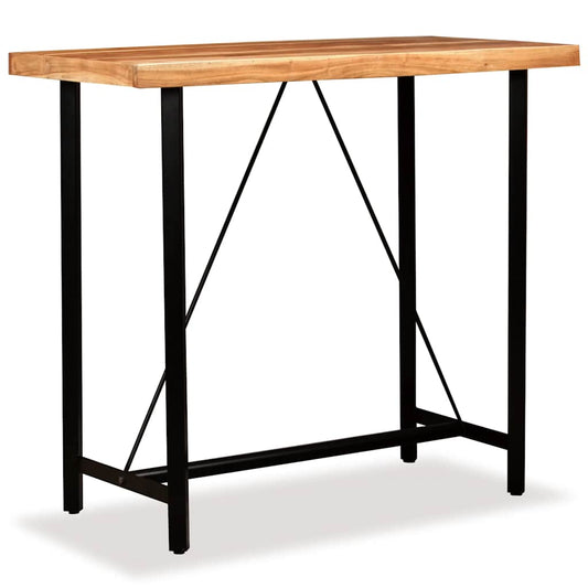 Bar Table Solid Acacia Wood 120 cm 60 cm