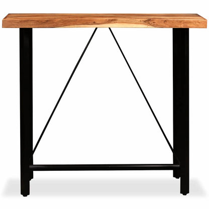 vidaXL Bar Table Solid Acacia Wood 120x60x107 cm 2