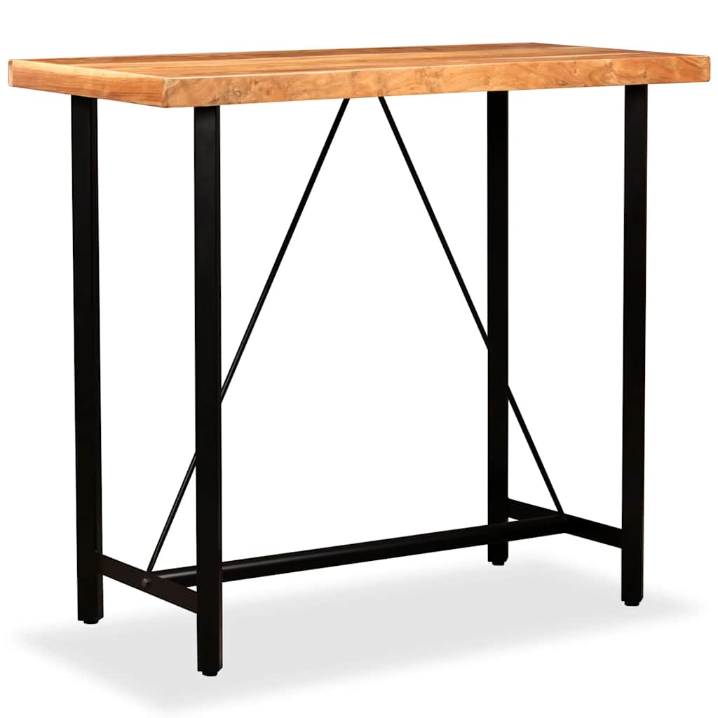 Bar Table Solid Acacia Wood 120 cm 60 cm