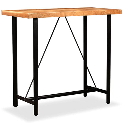 Bar Table Solid Acacia Wood 120 cm 60 cm
