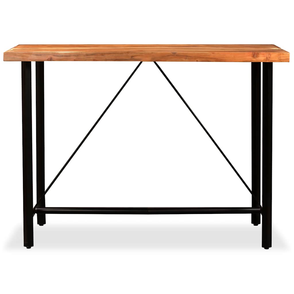 245437 vidaXL Bar Table Solid Acacia Wood 150x70x107 cm 2