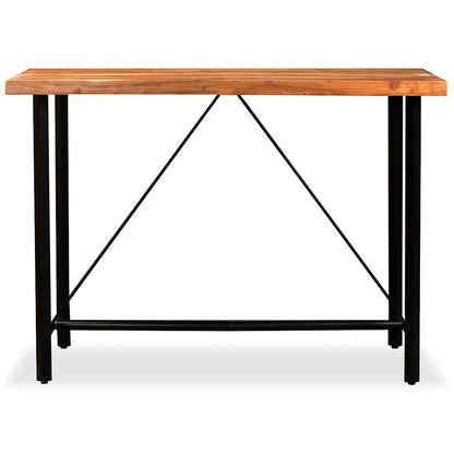 245437 vidaXL Bar Table Solid Acacia Wood 150x70x107 cm 2