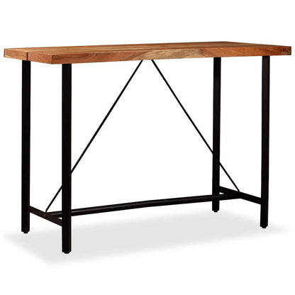 245437 vidaXL Bar Table Solid Acacia Wood 150x70x107 cm 4