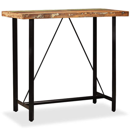 245440 vidaXL Bar Table Solid Reclaimed Wood 120x60x107 cm 1