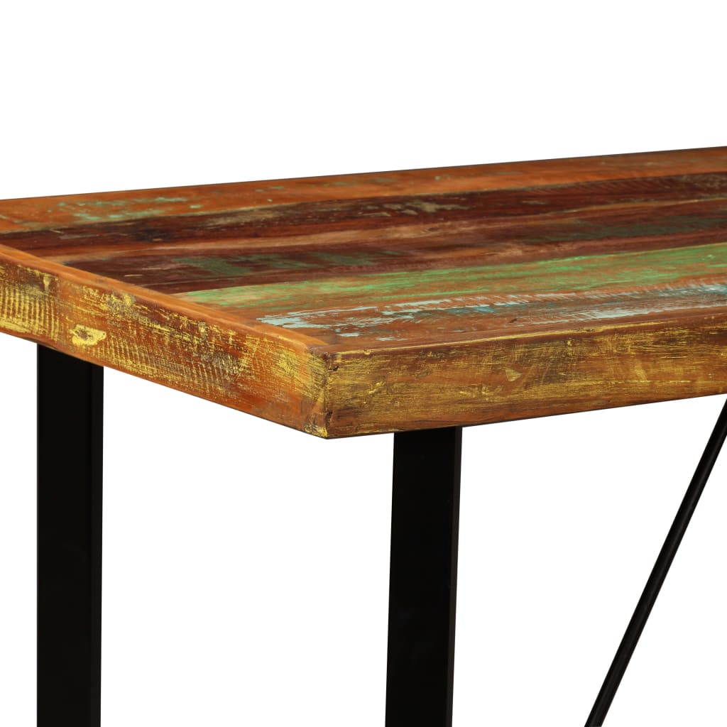 245440 vidaXL Bar Table Solid Reclaimed Wood 120x60x107 cm 3