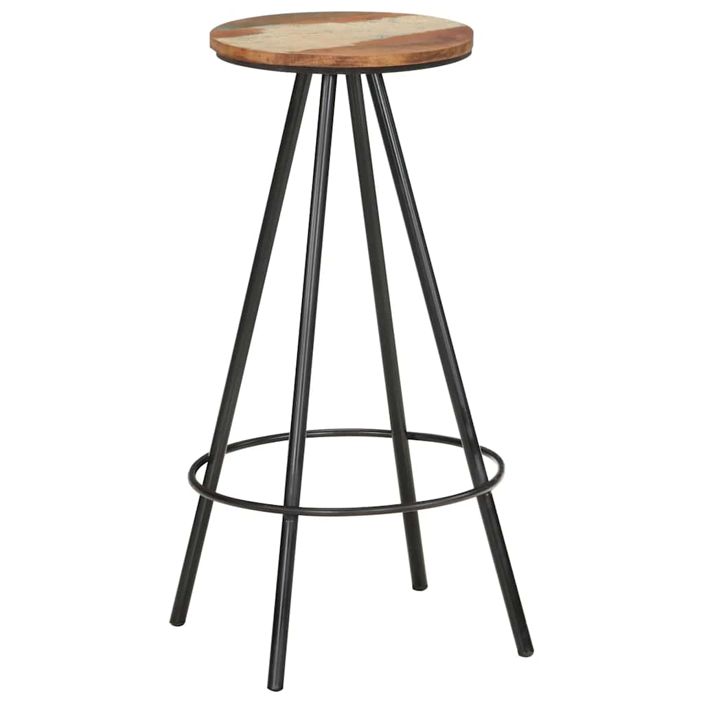 vidaXL Bar Stools 4 pcs Solid Reclaimed Wood 2