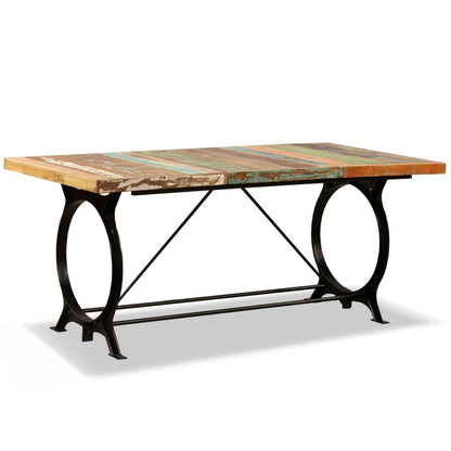 244800 vidaXL Dining Table Solid Reclaimed Wood 180 cm 2