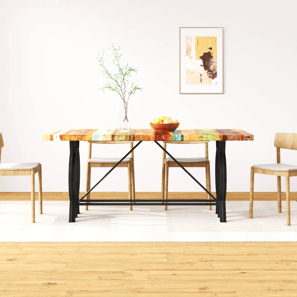 244800 vidaXL Dining Table Solid Reclaimed Wood 180 cm 1
