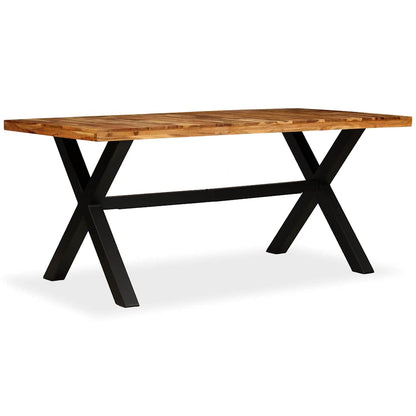 245640 vidaXL Dining Table Solid Acacia and Mango Wood 180x90x76 cm 2