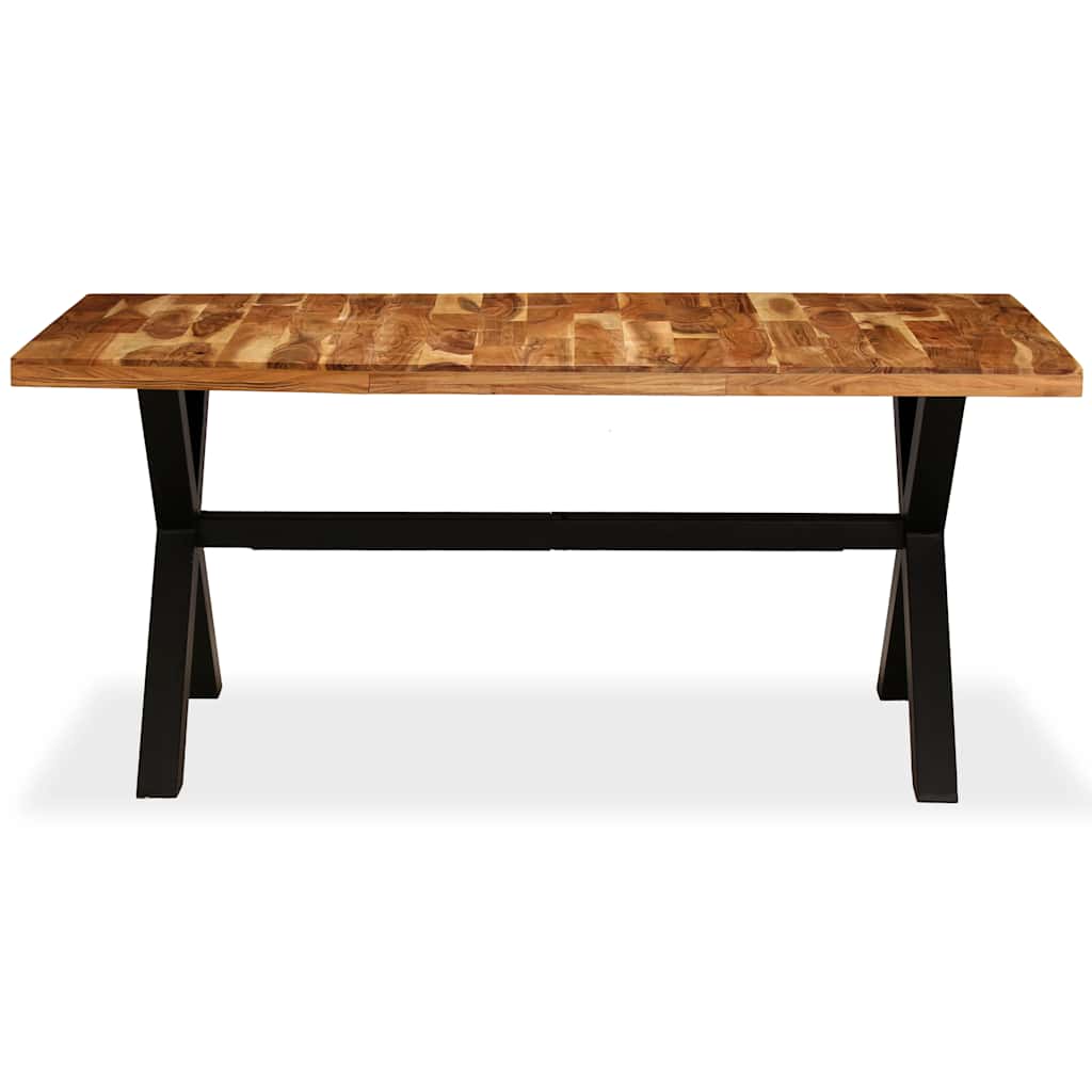245640 vidaXL Dining Table Solid Acacia and Mango Wood 180x90x76 cm 3
