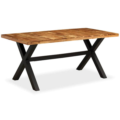 245640 vidaXL Dining Table Solid Acacia and Mango Wood 180x90x76 cm 4