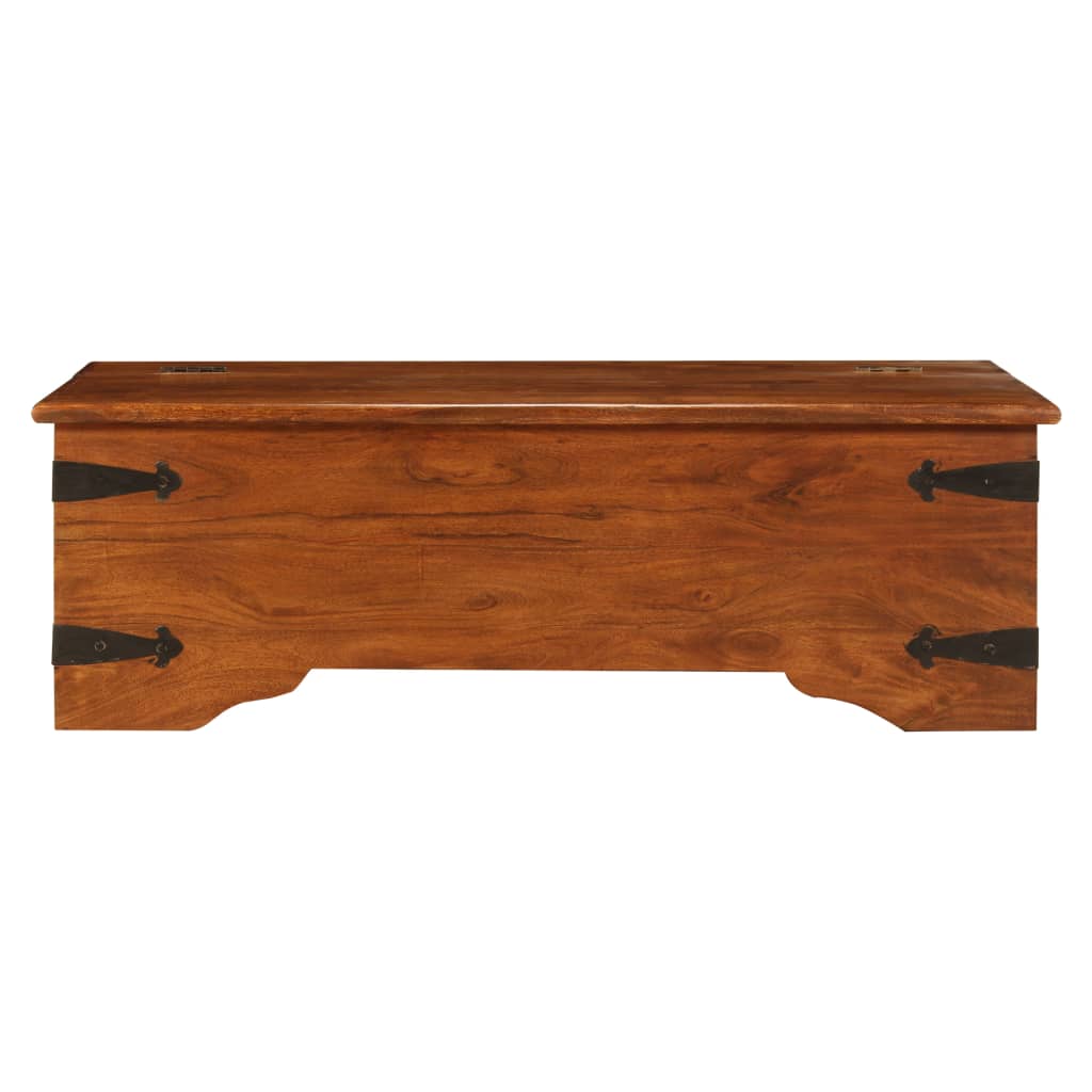 vidaXL Coffee Table Solid Acacia Wood Honey Finish 110x55x35 cm 3