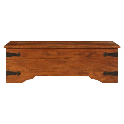 vidaXL Coffee Table Solid Acacia Wood Honey Finish 110x55x35 cm 3