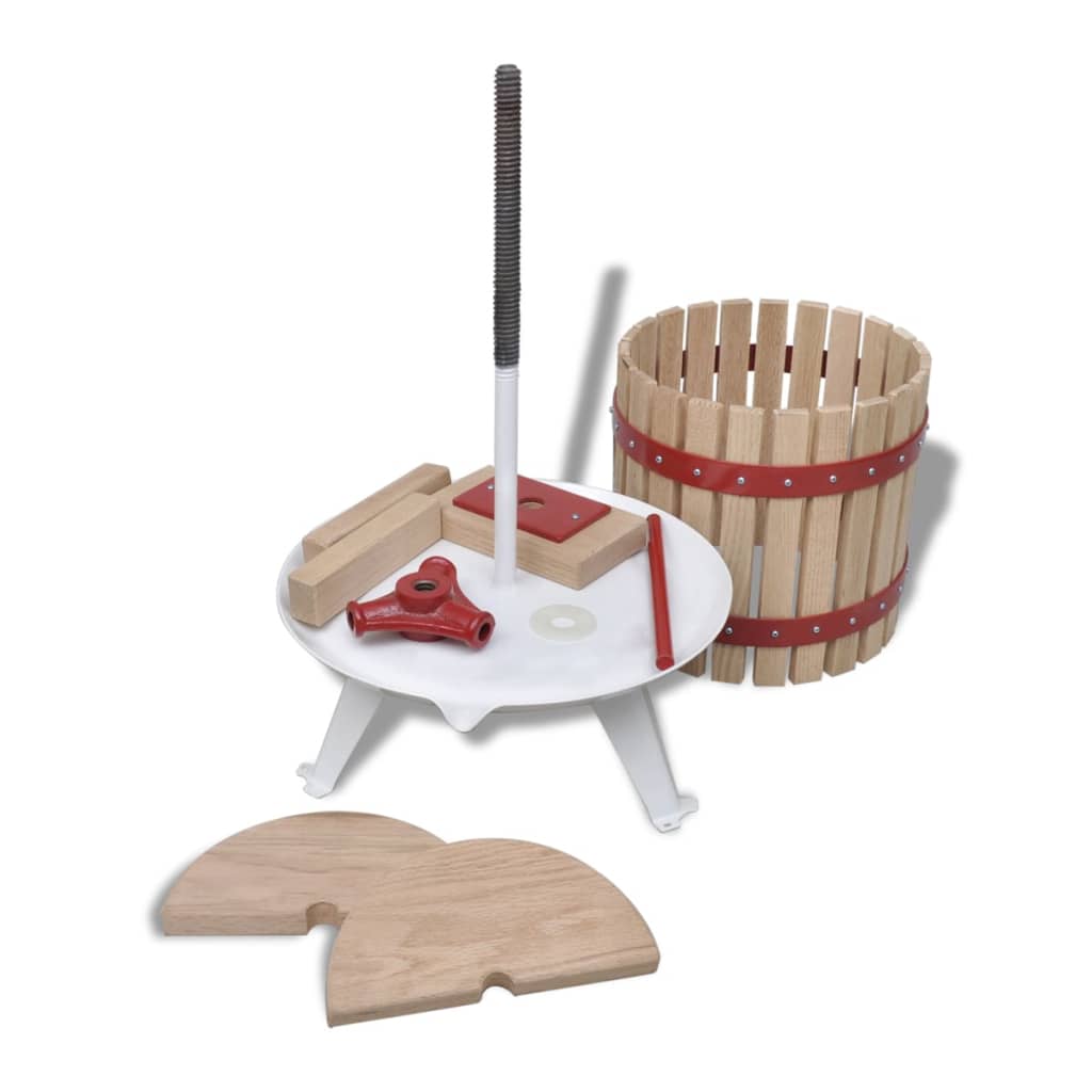2 Piece Fruit & Wine Press and Crusher 6 l