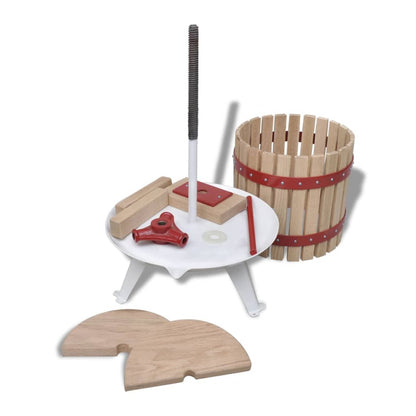 2 Piece Fruit & Wine Press and Crusher 6 l